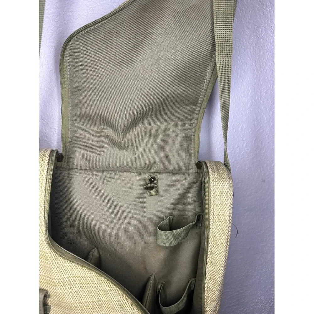 Picnic at‎ Ascot Woven Crossbody Bag with Wooden Cutting Board